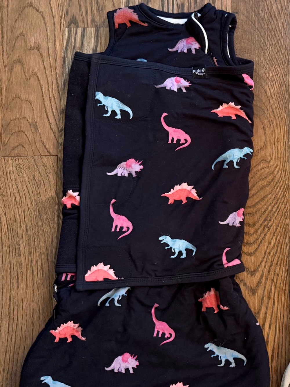 Kyte BABY Black Dinosaur Sleep Bag Swaddler — Size X Small